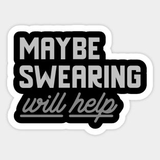 Swearing Sticker